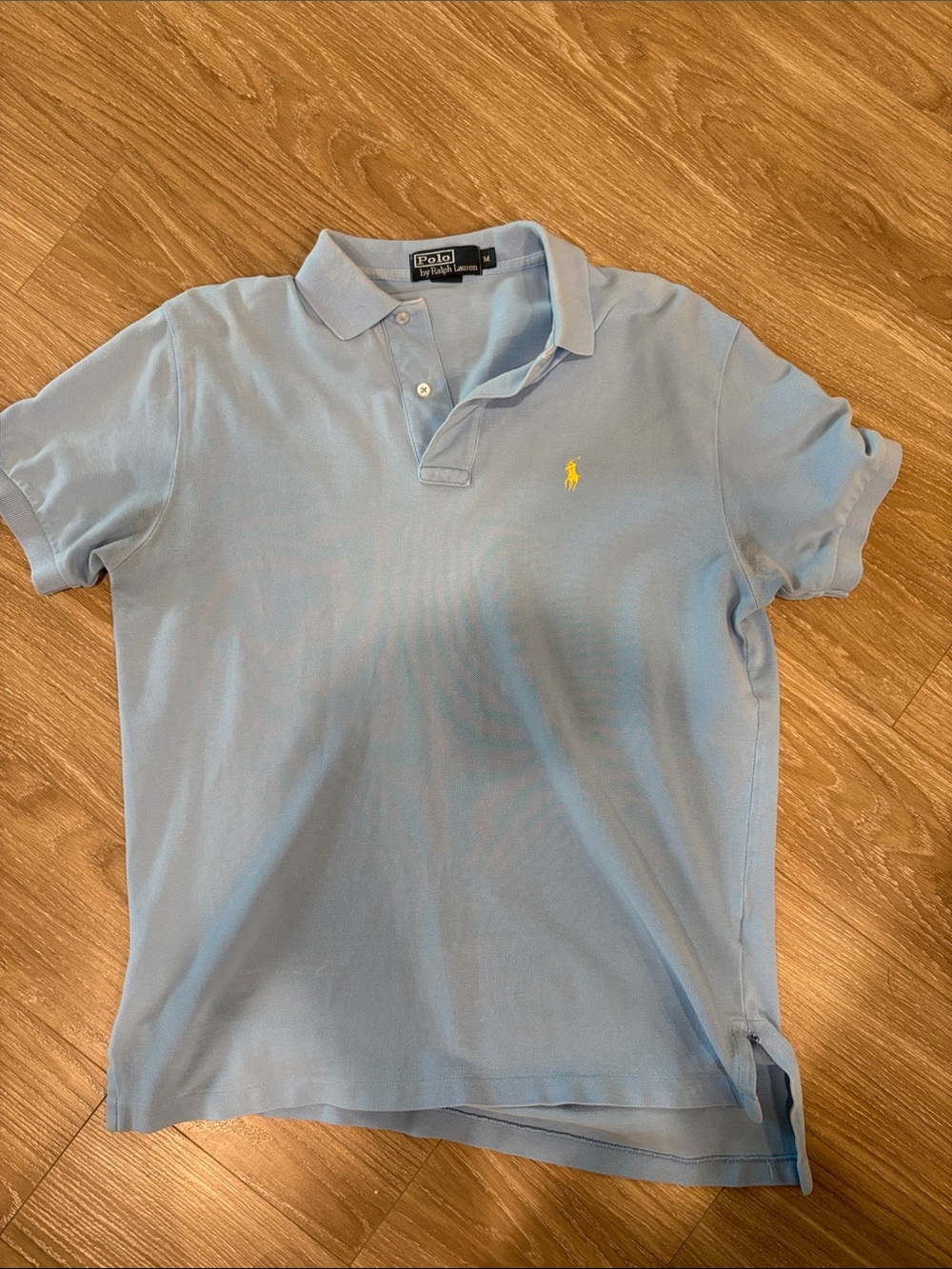 Polo by Ralph Lauren Pale Blue Polo with Yellow Pony